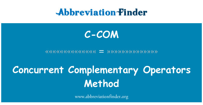 C-COM: 併發的互補操作方法