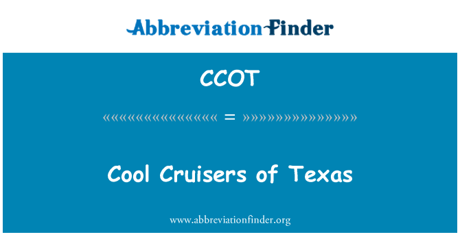 CCOT: Cool Kreuzer von Texas