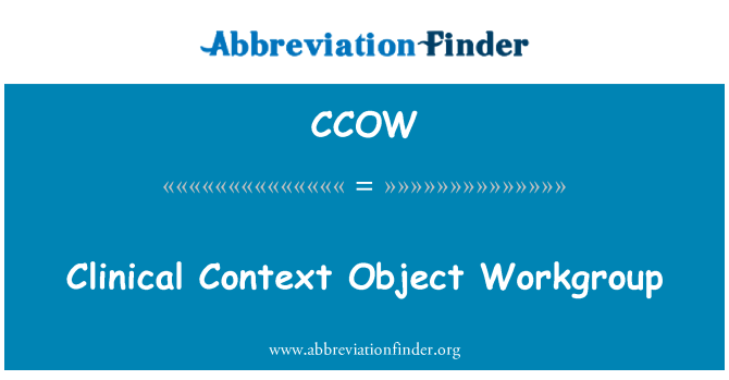 CCOW: Kuntest kliniku oġġett rnexxilekx