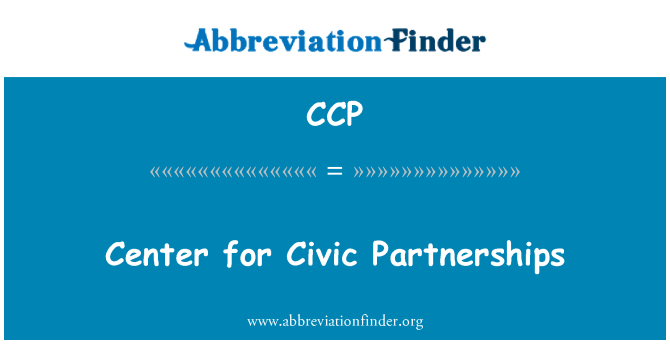 CCP: Center for Civic Partnerships