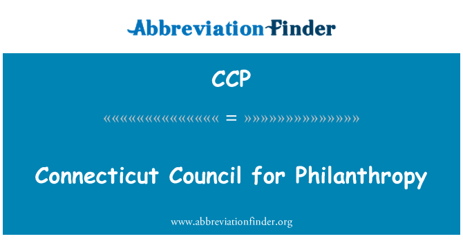 CCP: Connecticut Council for Philanthropy