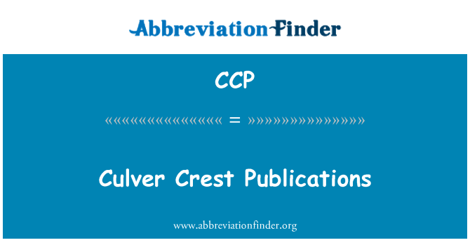 CCP: Publicações de crista Culver
