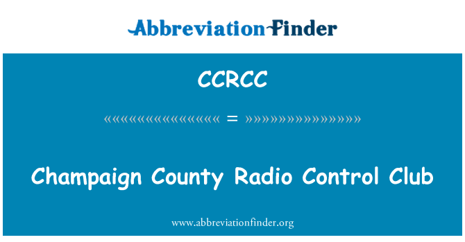 CCRCC: Champaign County Radio Control Club