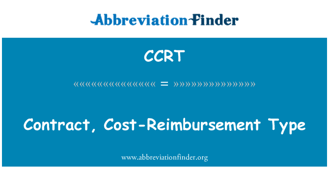 CCRT: Anmase/sere kò, Coût-Remboursement tip
