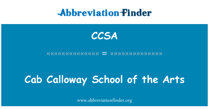 CCSA: CAB Calloway škola umění