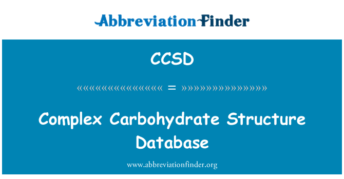 CCSD: Complex Carbohydrate Structure Database