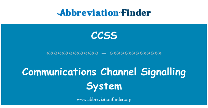 CCSS: Sidekanali signaalimise süsteem
