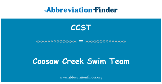 CCST: Coosaw Creek Swim Team