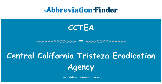 CCTEA: Central California Tristeza hävittämistä viraston