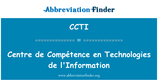 CCTI: Center de Compétence da teknologier de l'Information