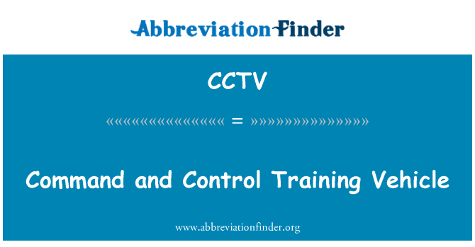 CCTV: Comanda şi controlul vehiculului de formare