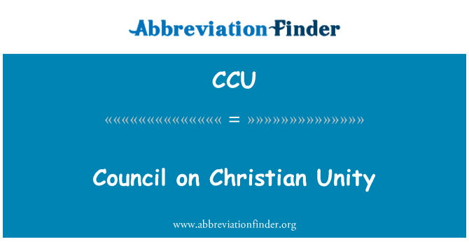 CCU: Konsèy sou l' Christian