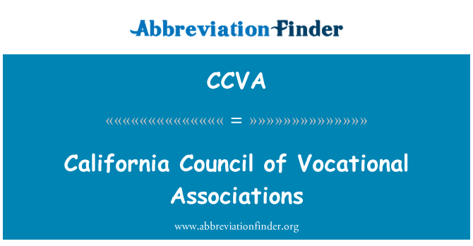 CCVA: 加州职业协会理事会