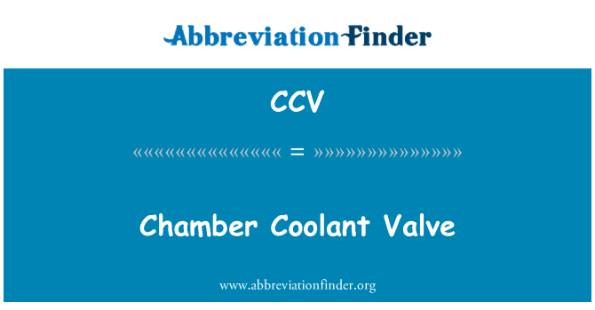 CCV: Kammer-Kühlmittel-Ventil