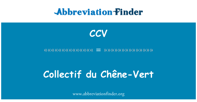 CCV: Collectif du Chêne Vert