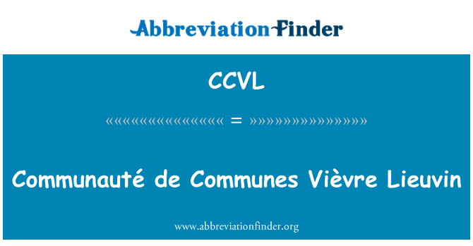 CCVL: Communauté de Communes Vièvre Lieuvin