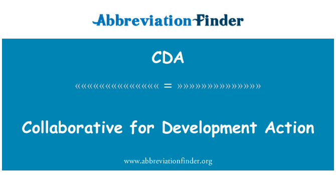 CDA: Collaborative for Development Action