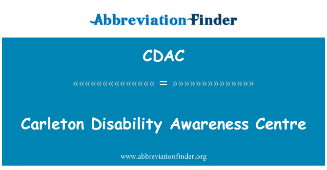 CDAC: Carleton Disability Awareness Centre