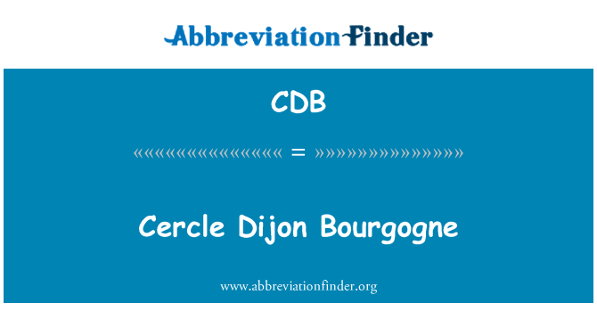 CDB: Cercle Dijon Bourgogne