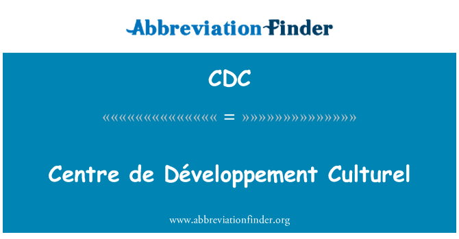 CDC: Centre de Développement Culturel