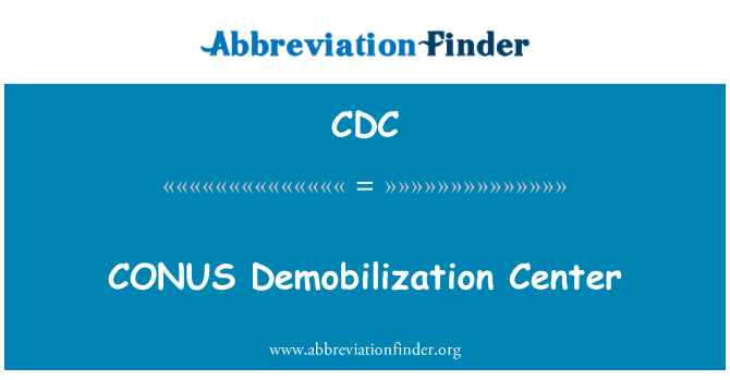 CDC: CONUS demobilizace centrum