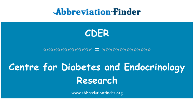 CDER: Centre for Diabetes and Endocrinology Research