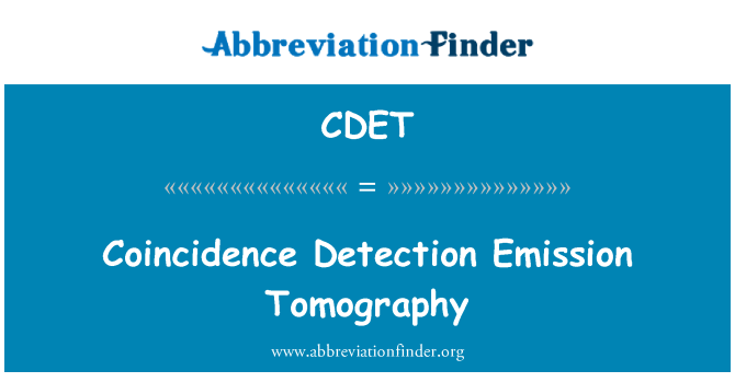 CDET: Sutapimas aptikimo emisijos tomografija