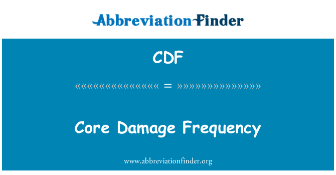 CDF: Kernfrequenz Schaden