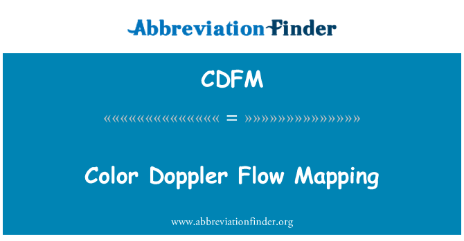 CDFM: Pemetaan aliran Doppler warna