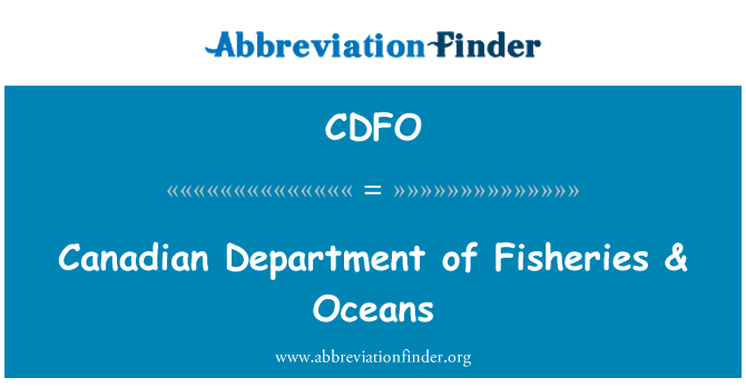 CDFO: Kanada Department of Fisheries & ookeanide