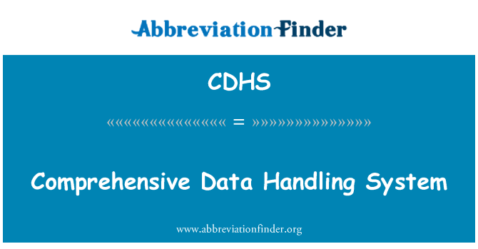 CDHS: سیستم پردازش اطلاعات جامع