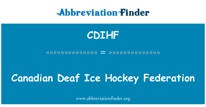 CDIHF: Federasi hoki es Kanada tuli