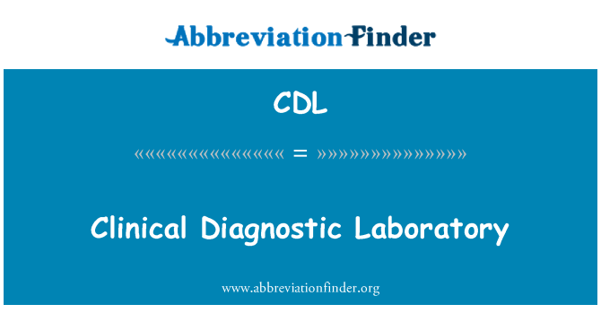 CDL: Clinical Diagnostic Laboratory