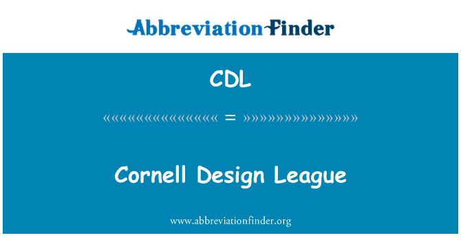 CDL: Cornell Design liga