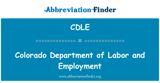 CDLE: Dipartiment tal-Labor Colorado u impjiegi