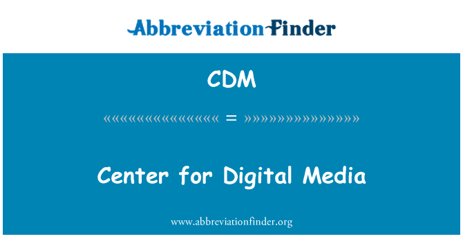 CDM: Centro de mídia Digital