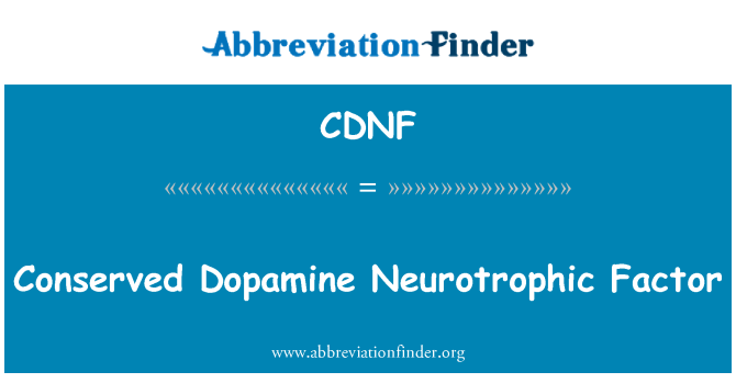 CDNF: संरक्षित Dopamine Neurotrophic कारक