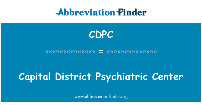 CDPC: Capital District Psychiatric Center