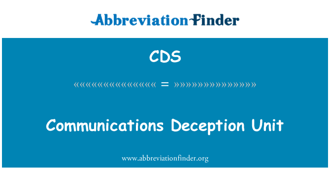 CDS: Aldatma adaptörü