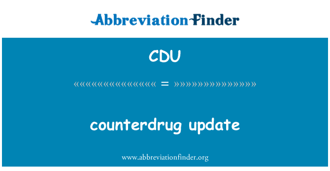 CDU: counterdrug ενημέρωση