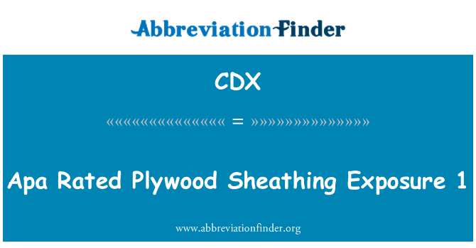 CDX: Apa Rated l' Enveloppe playwoud 1