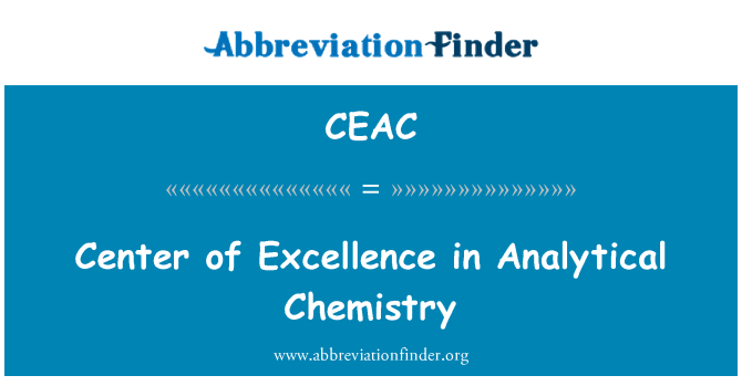 CEAC: Center of Excellence i analytisk kemi