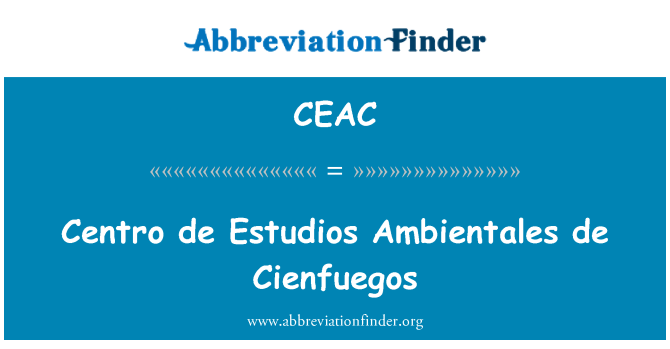 CEAC: 研究中心状况初步研究德西恩富戈斯