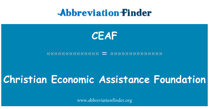 CEAF: มูลนิธิคริสเตียนความช่วยเหลือทางเศรษฐกิจ