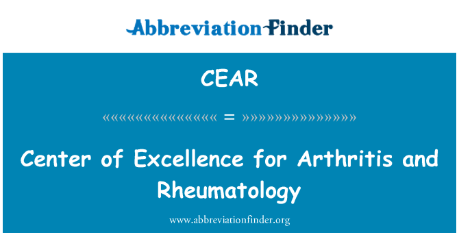 CEAR: Pusat keunggulan untuk Arthritis dan Rheumatology