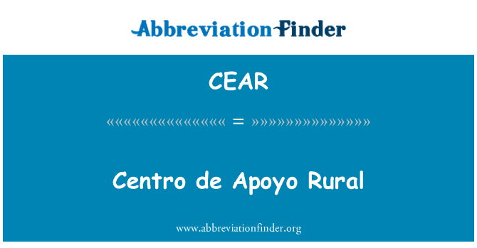 CEAR: Centro de Apoyo rurali