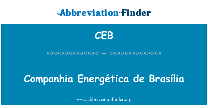 CEB: Companhia Energética de Brasília