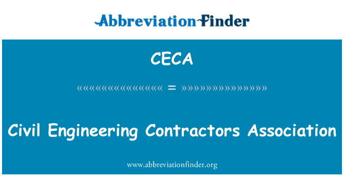 CECA: Ассоциация подрядчиков гражданского строительства
