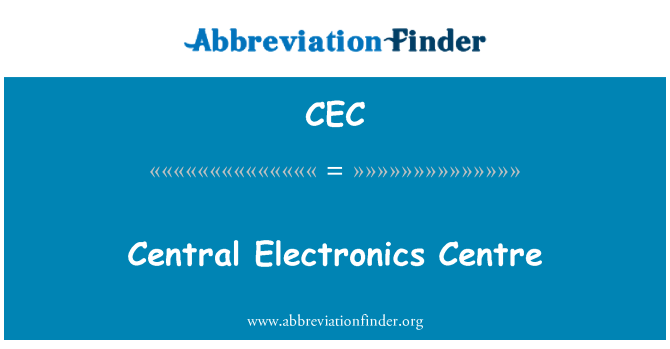 CEC: Centrální elektronika centrum