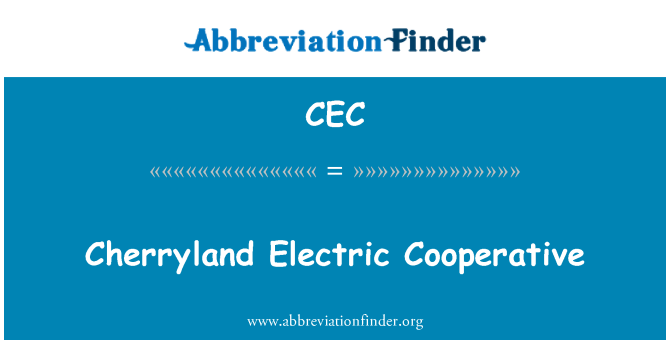 CEC: Cherryland Electric coöperatieve
